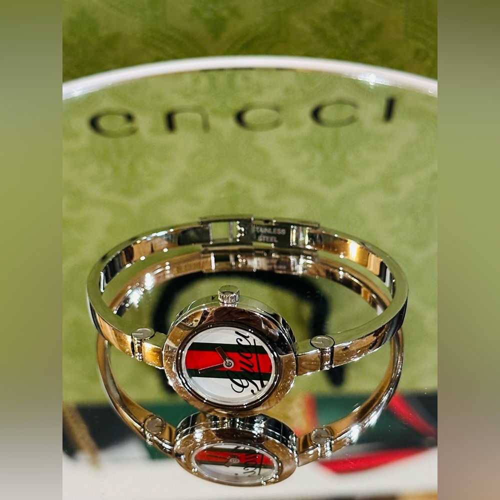 💎 GUCCI WATCH SHERRYLINE WATER RESISTANT w/Box Size 7” - Picture 3 of 12